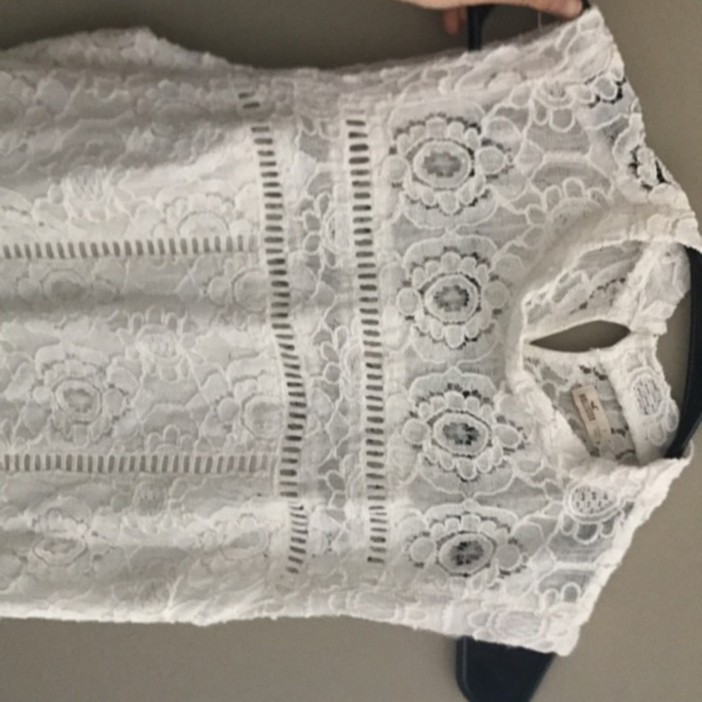 White lace dress
